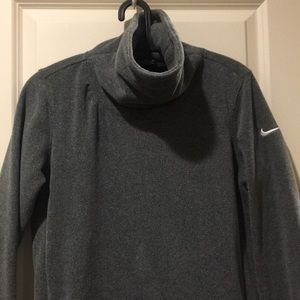 Like New! Nike women Dri Fit fleece cowl neck pullover sweatshirt top size S